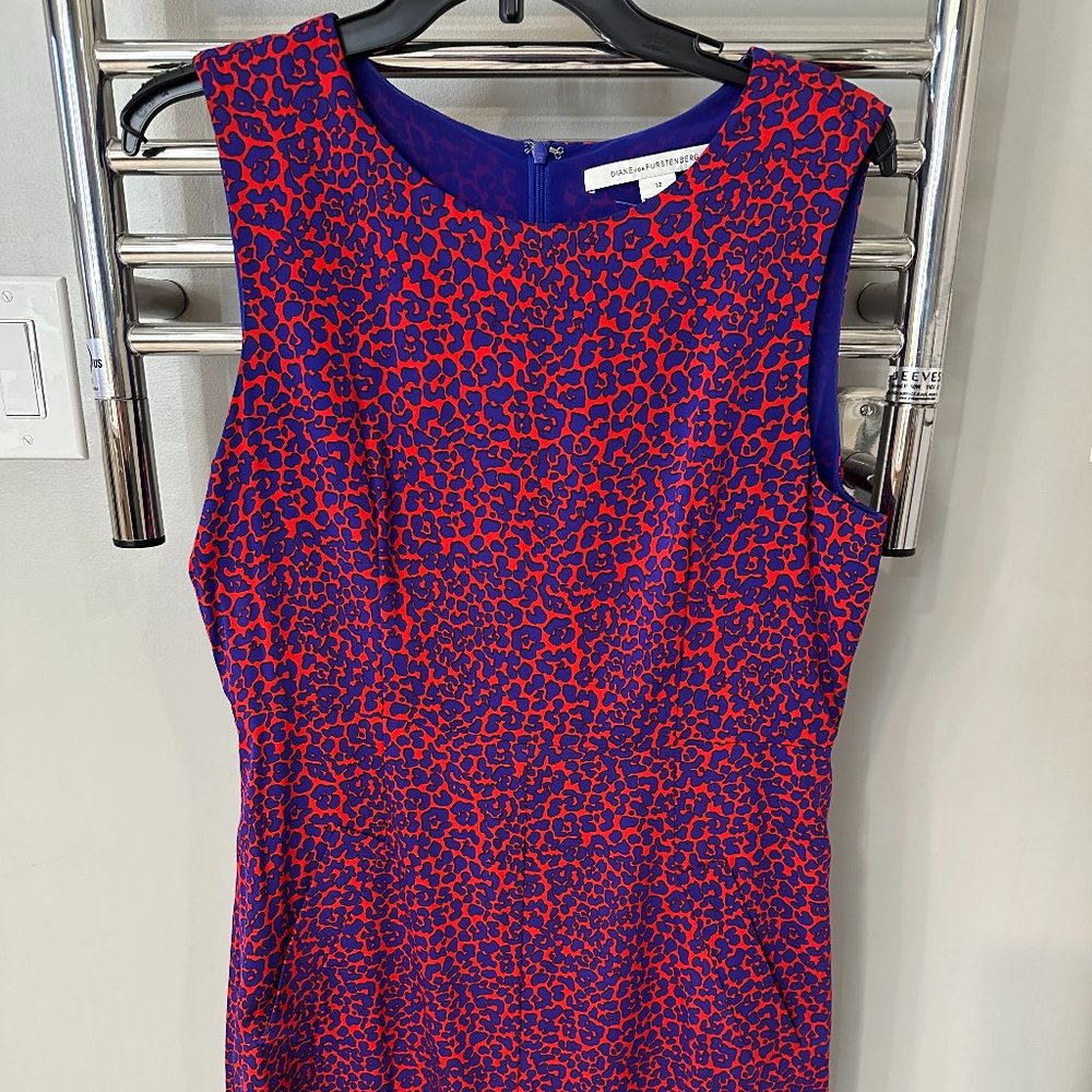 Diane von Furstenberg leopard dress size 12